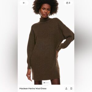 Aritzia maclean 100% wool dress